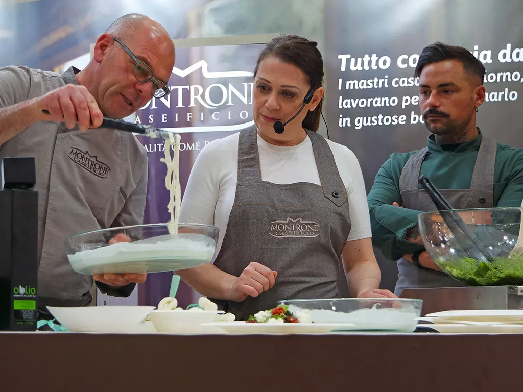 Sonia Peronaci con Montrone al TUTTOFOOD 2019