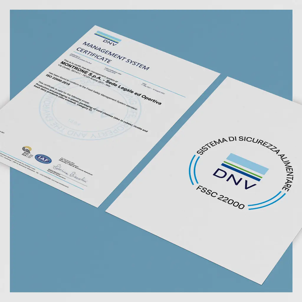 Montrone Certificazione 22000